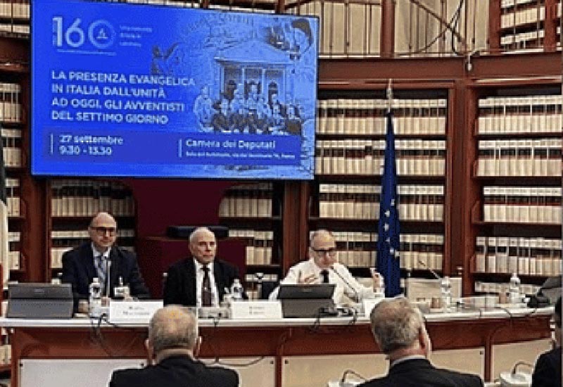 160 ans de l’Église adventiste en Italie : événement célébré au Parlement italien